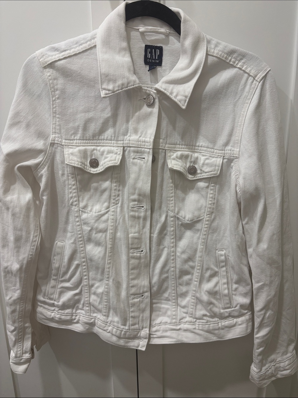 GAP White Women's Denim Jacket